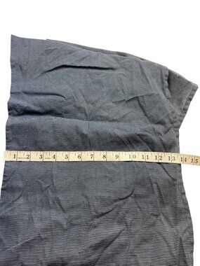 Striped Full-Size Bed Skirt 60% Cotton 40% Polyester Blue & White 92d